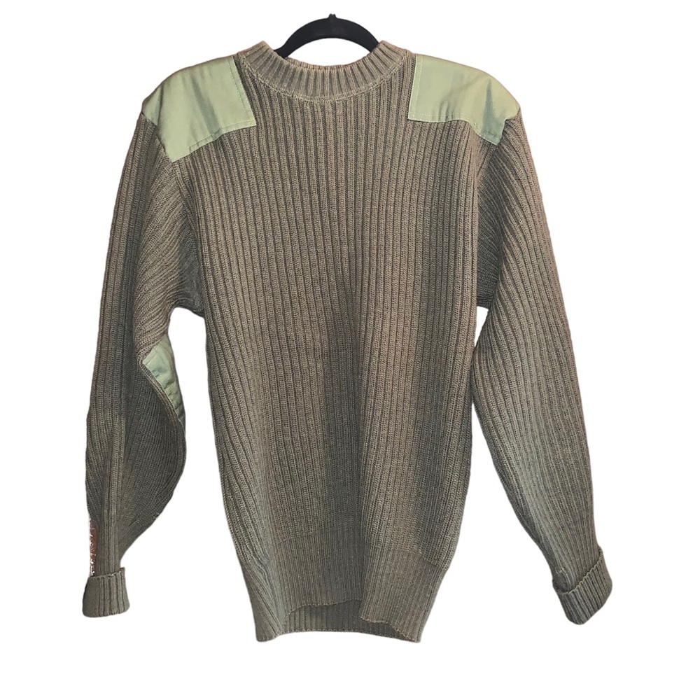 Wool 100% Men’s Sweater Size 46 Beavers Green